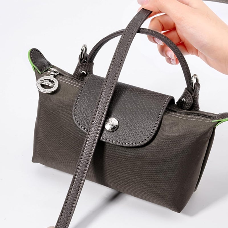 KOMHPS Purse Straps Replacement, Leather Handbag Crossbody Shoulder Strap Kit Adjustable for Mini Longcamp Tote Bag Women - Image 4